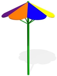 Грибок для песочницы Ромашка П021 для детской площадки