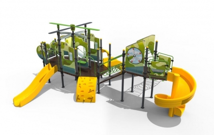 Детский городок &quot;Вертолёт&quot;, паттерн &quot;Миллитари&quot; ДГ3023.11, фото 2