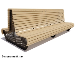 Скамейка уличная Кисловодск, Сосна 1,5 м, фото 1