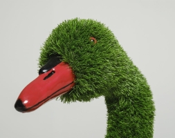 Топиари лебедь Аглия, с кашпо - газон Eco, фото 4