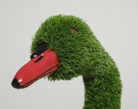 Топиари лебедь Аглия, с кашпо - газон Eco, фото 4