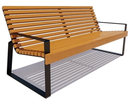 Парковая скамейка Белгород, Лиственница 1,8 м, фото 3