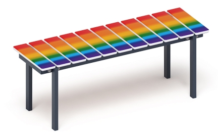 Скамья - МФ 42.01.14 (Радуга), фото 1