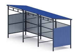 Навес контейнерной площадки для мусора (3 секции) МФ 55.02.03.3-03, фото 1