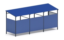 Навес контейнерной площадки для мусора (3 секции) МФ 55.02.03.3-03, фото 3