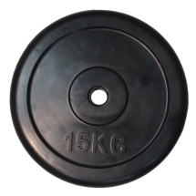 Диск обрезиненный ZSO черный Classic  D-26, 15 кг