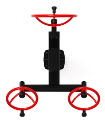 Рули (положение сидя) красный - Уличный тренажер - СТ 104-11, фото 5