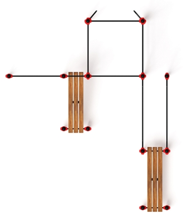 Воркаут ЛОВ 108 красный ВТ 102.18-01, фото 5