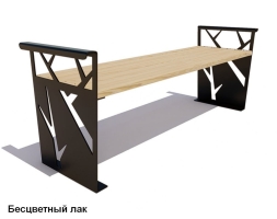 Скамейка уличная Березка, Лиственница 2 м, фото 2