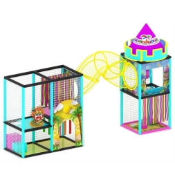 Детский игровой лабиринт «Киви» 7,1м² (5,8*1,2*2,5м)