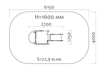 Горка Крокодил 08108 H=650 для детской площадки, фото 3