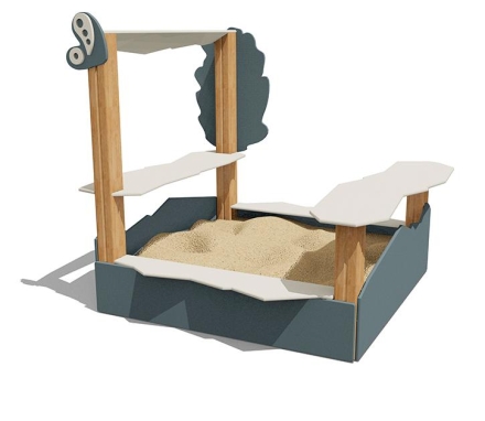 Песочница Полянка ВСТ 5657 для детской площадки, фото 3