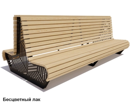 Скамейка уличная Кисловодск, Сосна 1,2 м, фото 1