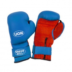 Перчатки боксерские LION синий к/з 12oz BGL-2020