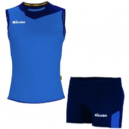 Форма волейб. жен. &quot;MIKASA&quot;, арт. MT244-0100-XL, р.XL, 100% полиэстер, темносине-синий