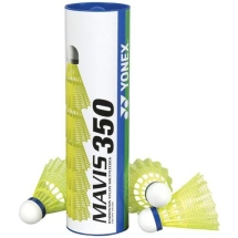 Воланы для бадминтона Yonex Mavis 350 Yellow-Middle (нейлон/пробка), уп. 6шт. желтый