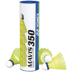 Воланы для бадминтона Yonex Mavis 350 Yellow-Middle (нейлон/пробка), уп. 6шт. желтый