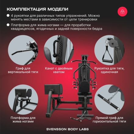 Силовой комплекс полукоммерческий SVENSSON BODY LABS RIGEL PLUS PRO, фото 4
