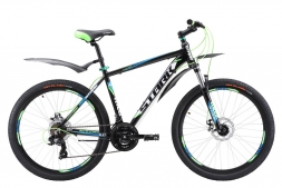 Велосипед Stark'17 Hunter 26.2 D черно-зеленый 16&quot;