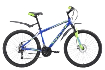 Велосипед Stark'18 Respect 26.1 D синий/зелёный/голубой 18&quot;