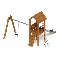 Игровой комплекс (лиственница темный) ДИК 2.24.03-01.Л.И1.01, фото 4