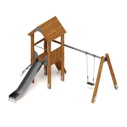 Игровой комплекс (лиственница темный) ДИК 2.24.03-01.Л.И1.01, фото 3