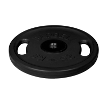 Диск олимпийский с ручками Barbell d 51 мм чёрный 25 кг Диск олимпийский с ручками Barbell d 51 мм чёрный 25 кг