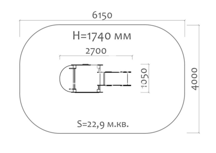 Горка Колобок 08107 H=650 для детской площадки, фото 3