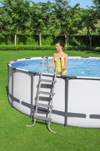 Каркасный бассейн Steel Pro Max 366х122см, 10250л, фил.-насос 2006л/ч, лестница, тент