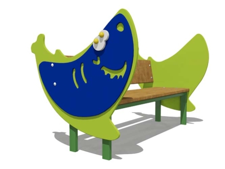 Скамейка детская Акула 26012 для игровой площадки, фото 1