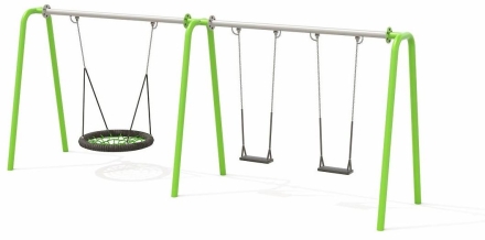 Качели Н24.043008 металлические для детской площадки, фото 1