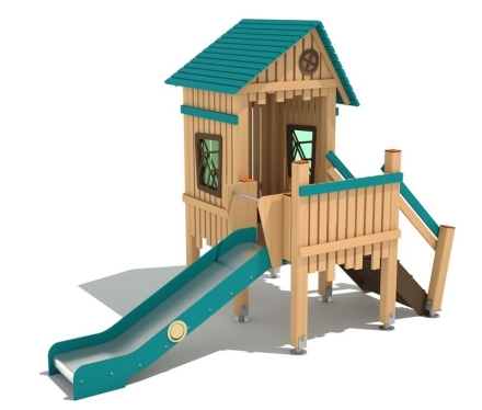 Игровой комплекс ДГ-37 от 3 лет для детской площадки Лиственница, фото 1