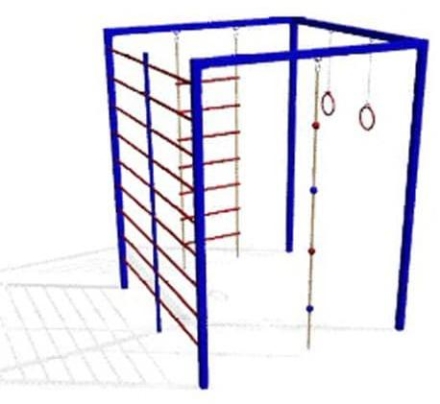 Спортивный комплекс СГК-5 СКС 080 для уличной площадки, фото 1