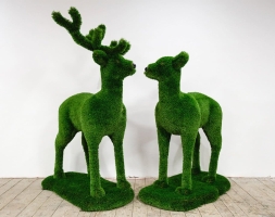 Топиари композиция олени Чилли и Марго - газон Deluxe, фото 1