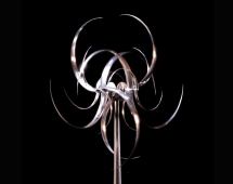 Скульптура из нержавеющей стали Галактика Стандартный размер, основание из нержавеющей стали