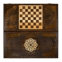 Нарды резные &quot;Золотой узор 1&quot; 40, Mirzoyan