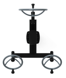 Рули (положение сидя) серый - Уличный тренажер - СТ 104-13, фото 5