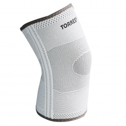Суппорт колена &quot;TORRES &quot;, нейлон, с боковыми вставками, размер XL, серый   , фото 1