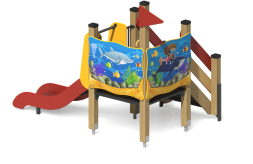 Детская горка Грация Большая ГР-11.2 H=640 для игровой площадки, фото 1