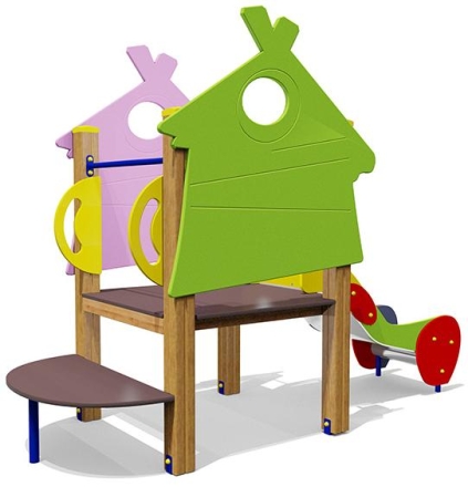 Горка Избушка 08106 H=650 для детской площадки, фото 1