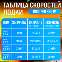 Надувная лодка НДНД Grouper 335W Надувная лодка НДНД Grouper 335W