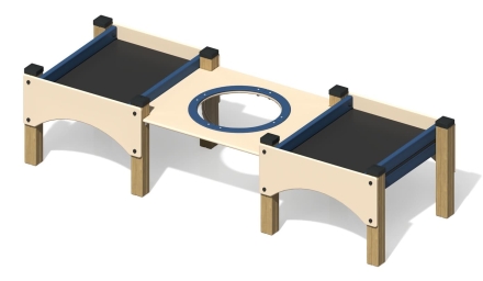 Песочница ПС-21.1 с ванночкой для детской площадки, фото 1