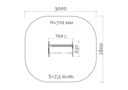 Скамейка детская Цветок 26011 для игровой площадки, фото 5