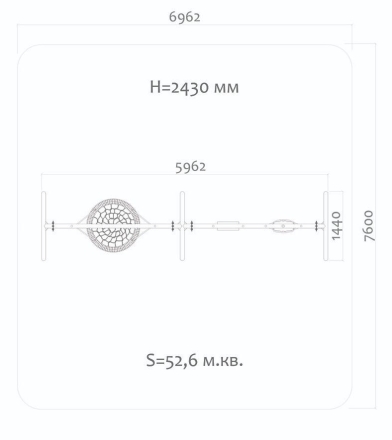 Качели Н24.043007 металлические для детской площадки, фото 2
