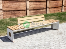 Скамейка «Плющиха» со спинкой