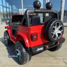 Электромобиль Jeep Rubicon 4WD красный