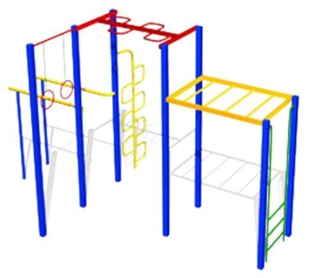 Спортивный игровой комплекс СГК-2 СКС 077 для детской площадки, фото 1