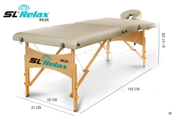 Массажный стол Delux Бежевый, фото 3