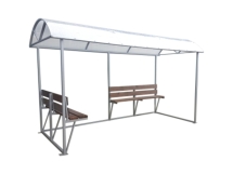 Павильон для курения К-38 (Поликарбонат)