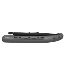 Моторная лодка ПВХ Фрегат 430 FM Jet/L/S (ФМ Джет/Л/С) с фальшбортом Серый